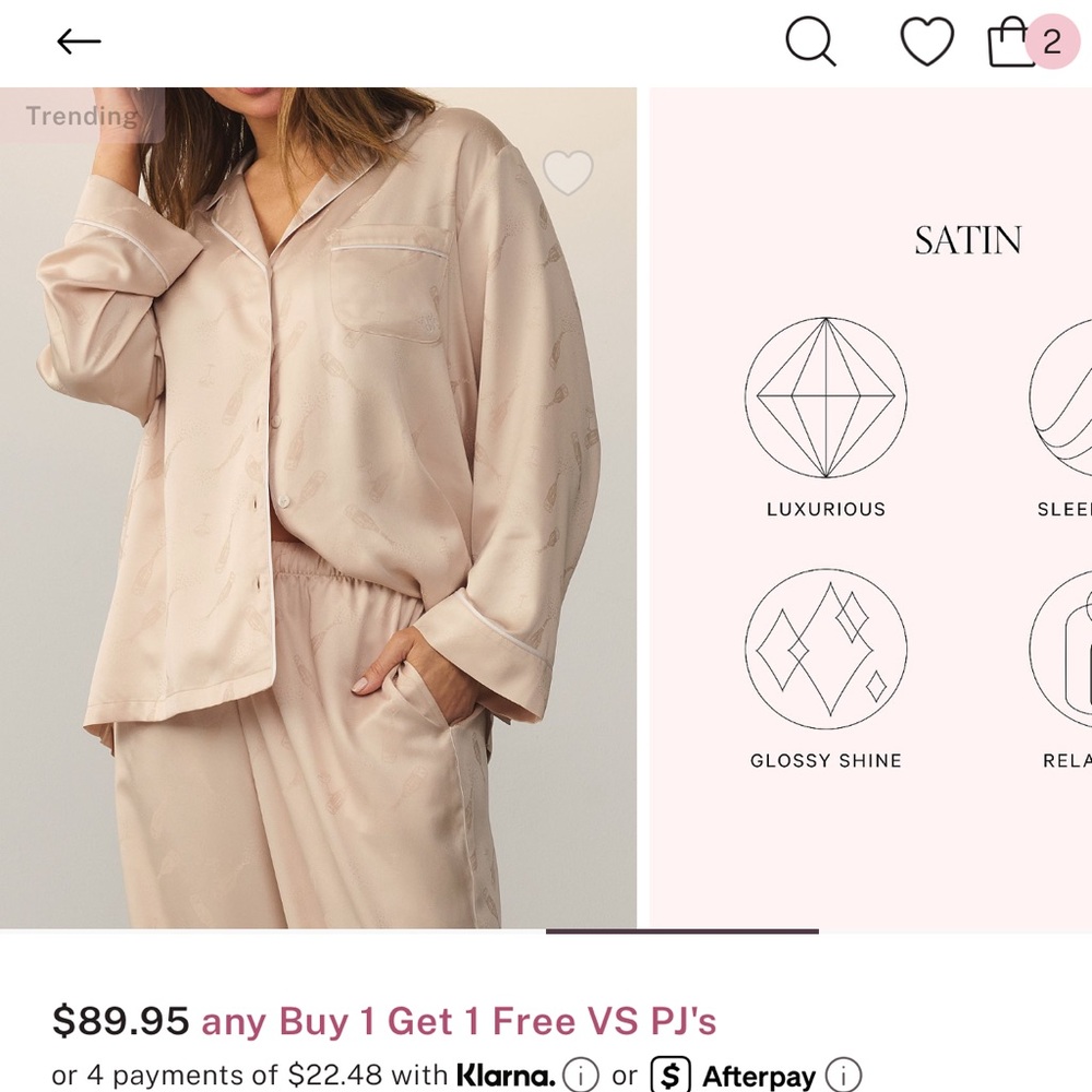 Victoria's Secret Pink Polka Dot Pajama Top